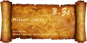 Mülner Zsolt névjegykártya